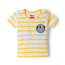 Babyhug Disney Cotton Knit T-Shirts Half Sleeve Minnie Mouse Graphic Multi Color 3-6 Months Pack of 3