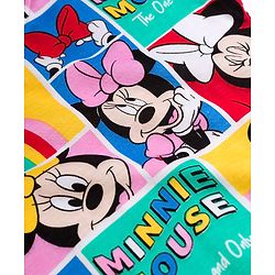 Babyhug Disney Single Jersey Knit Half Sleeves T-Shirt with Minnie Mouse Print - Multicolor