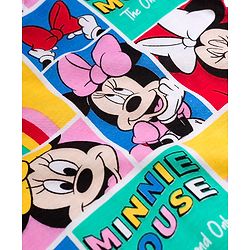 Babyhug Disney Single Jersey Knit Half Sleeves T-Shirt with Minnie Mouse Print - Multicolor