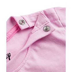 Babyhug Disney Single Jersey Knit T-Shirt with Half Sleeves & Minnie and Daisy Besties Together Print in Pink