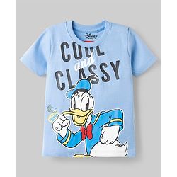 Babyhug Disney 100% Cotton Knit Half Sleeves T-Shirts With Micky & Friends Graphic Pack Of 2 - Multicolor