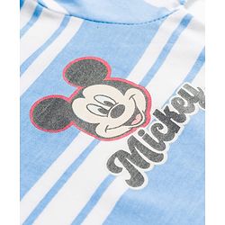 Babyhug Disney Cotton Knit T-Shirts Half Sleeve with Mickey and Friends Graphic Multi Color 6-9 Months Pack of 2