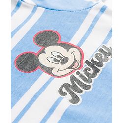 Babyhug Disney Cotton Knit T-Shirts Half Sleeve with Mickey and Friends Graphic Multi Color 6-9 Months Pack of 2