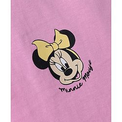 Babyhug Disney 100% Cotton Knit Sleeveless Tank T-Shirts With Minnie Mouse & Friends Graphic Pack of 2 - Pink & White
