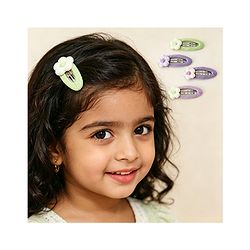 Babyhug Snap Clips Combo Sets - Purple&Green