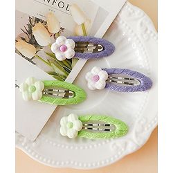 Babyhug Snap Clips Combo Sets - Purple&Green