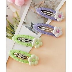 Babyhug Snap Clips Combo Sets - Purple&Green