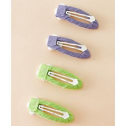 Babyhug Snap Clips Combo Sets - Purple&Green