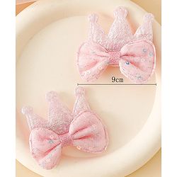 Babyhug Bow & Butterfly Clips Combo Sets - Pink