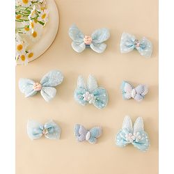 Babyhug Bow & Butterfly Clips Combo Sets - Pink