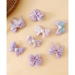 Babyhug Bow & Butterfly Clips Combo Sets - Pink