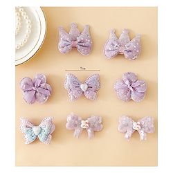 Babyhug Bow & Butterfly Clips Combo Sets - Pink