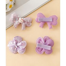 Babyhug Bow & Butterfly Clips Combo Sets - Pink