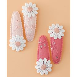 Babyhug Snap Clips Combo Set - Pink