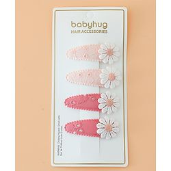 Babyhug Snap Clips Combo Set - Pink