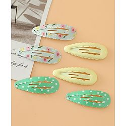 Babyhug Floral Printed Snap Clip - Blue & Yellow