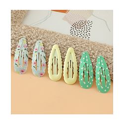 Babyhug Floral Printed Snap Clip - Blue & Yellow