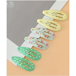 Babyhug Floral Printed Snap Clip - Blue & Yellow