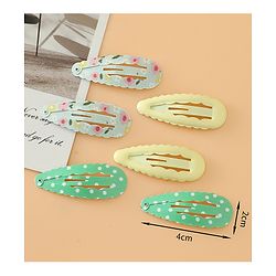 Babyhug Floral Printed Snap Clip - Blue & Yellow