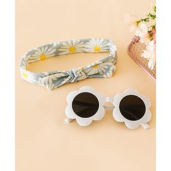 Babyhug Head Band & Sunglasses Combo Set - Blue
