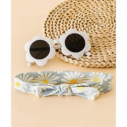 Babyhug Head Band & Sunglasses Combo Set - Blue