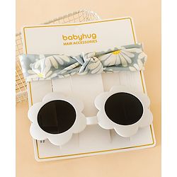 Babyhug Head Band & Sunglasses Combo Set - Blue