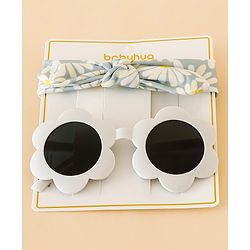 Babyhug Head Band & Sunglasses Combo Set - Blue
