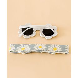 Babyhug Head Band & Sunglasses Combo Set - Blue