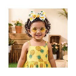 Babyhug Head Band & Sunglasses Combo Set - Yellow
