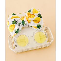 Babyhug Head Band & Sunglasses Combo Set - Yellow