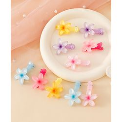 Babyhug Floral Bloom Hair Clips - PInk & Purple