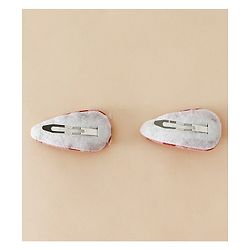 Babyhug Free Size Bow & Heart Snap Clips - Pink
