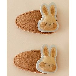 Babyhug  Adorable Rabbit Hair Pins - Brown