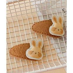Babyhug  Adorable Rabbit Hair Pins - Brown
