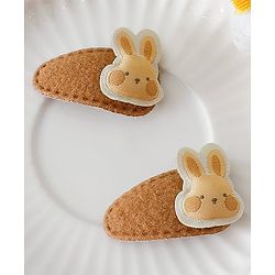 Babyhug  Adorable Rabbit Hair Pins - Brown