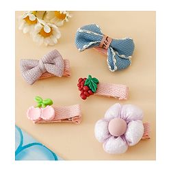 Babyhug Adorable Bow Blossom Hair Clip - Pink&Blue