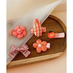 Babyhug Adorable Bow Blossom Hair Clip - Orange