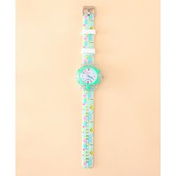 Babyhug Free Size Analog Watch - Green