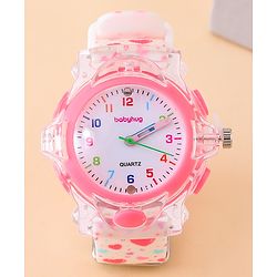Babyhug Free Size Analog Watch - Pink
