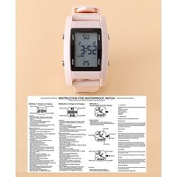 Babyhug Free Size Digital Watch  - Pink