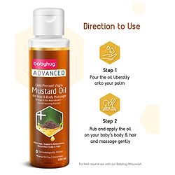 Babyhug Advanced Cold-Pressed Virgin Mustard Oil - 500 ml