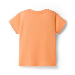 Babyhug Disney Single Jersey Knit Half Sleeves T-Shirt & Shorts Night Suit With Marie Graphics - Orange