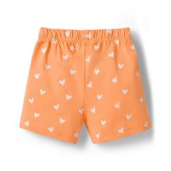Babyhug Disney Single Jersey Knit Half Sleeves T-Shirt & Shorts Night Suit With Marie Graphics - Orange