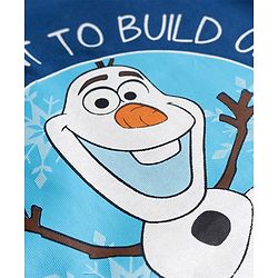 Babyhug Disney Single Jersey Knit Full Sleeves T-Shirt & Pyjama Night Suit With Olaf Graphic & Star Print - Navy Blue