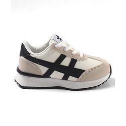 Cute Walk by Babyhug Lace Up Solid Sneaker Shoes - Black