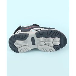 Cute Walk by Babyhug Velcro Closure Solid Sandals - Navy Blue