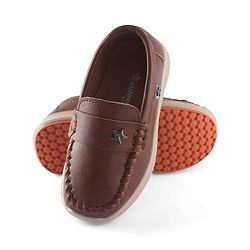 Cute Walk by Babyhug Slip On Party Wear Shoes With Star Applique - Black