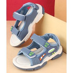 Cute Walk by Babyhug Velcro Closure Sandals With Applique - Blue