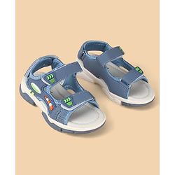Cute Walk by Babyhug Velcro Closure Sandals With Applique - Blue