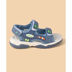 Cute Walk by Babyhug Velcro Closure Sandals With Applique - Blue